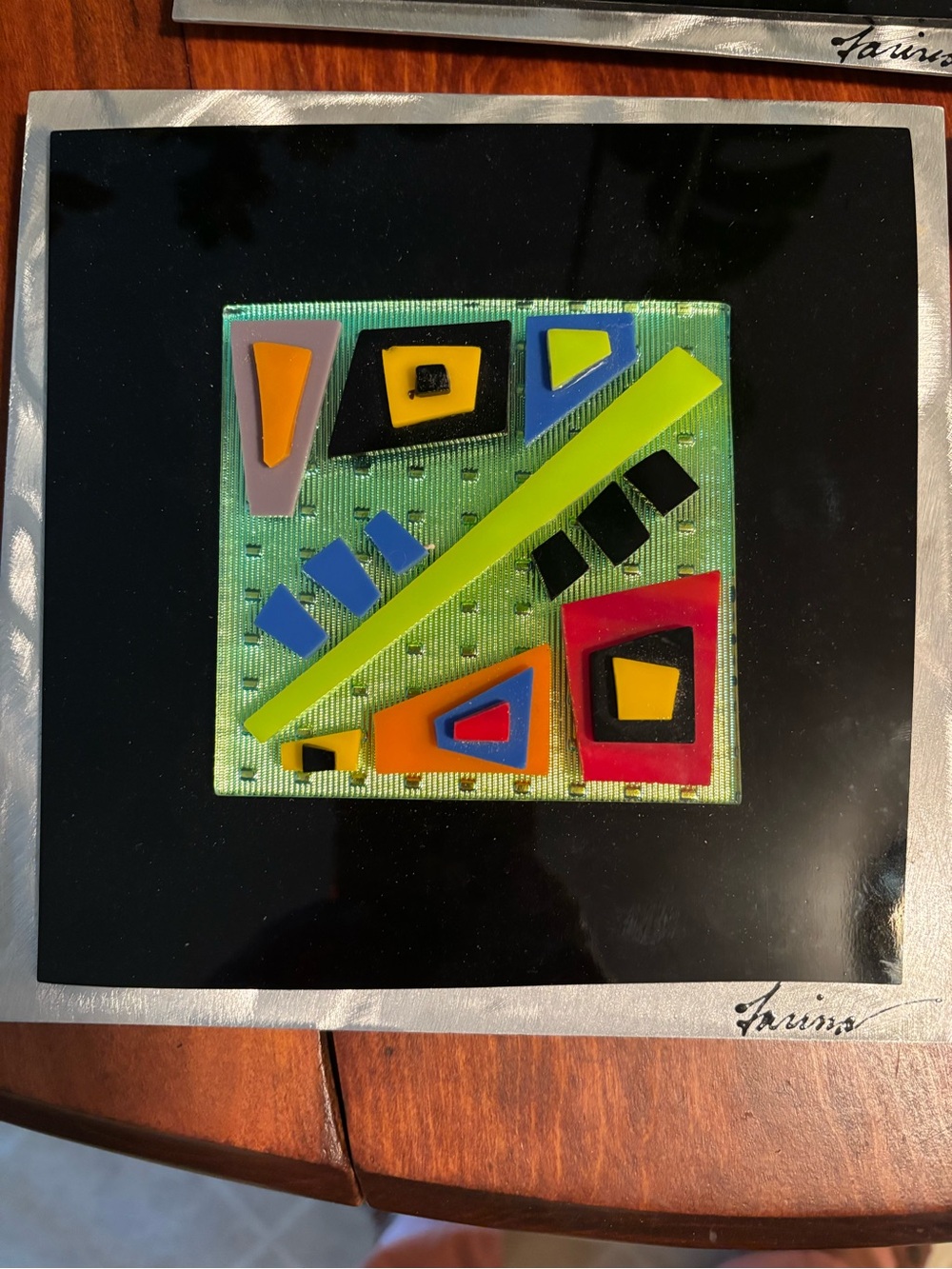 Farina Composit Glass Art 8” square